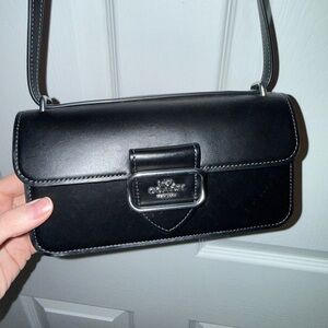 Coach Black Leather Crossbody Bag